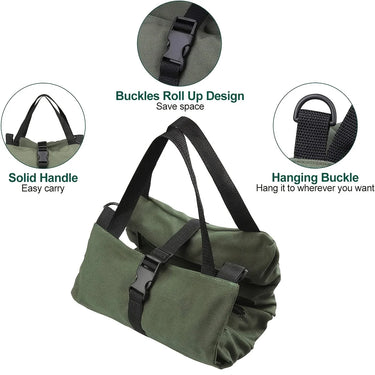 Tactical Roll Up Tool Bag – Canvas Wrench & Gear Organizer